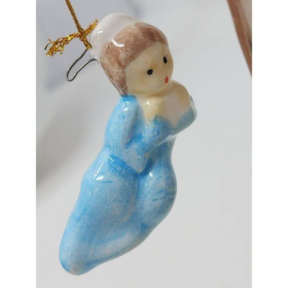 Vintage Porcelain Christmas In Cobblestone Village Nativity Scene - Picture 11 of 16